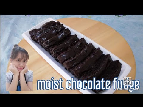 moist chocolate fudge cake loaf recipe #liezelseastres#chocolatefudge