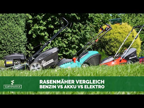 Rasenmäher Vergleich: Benzin vs Akku vs Elektro - Wer gewinnt?