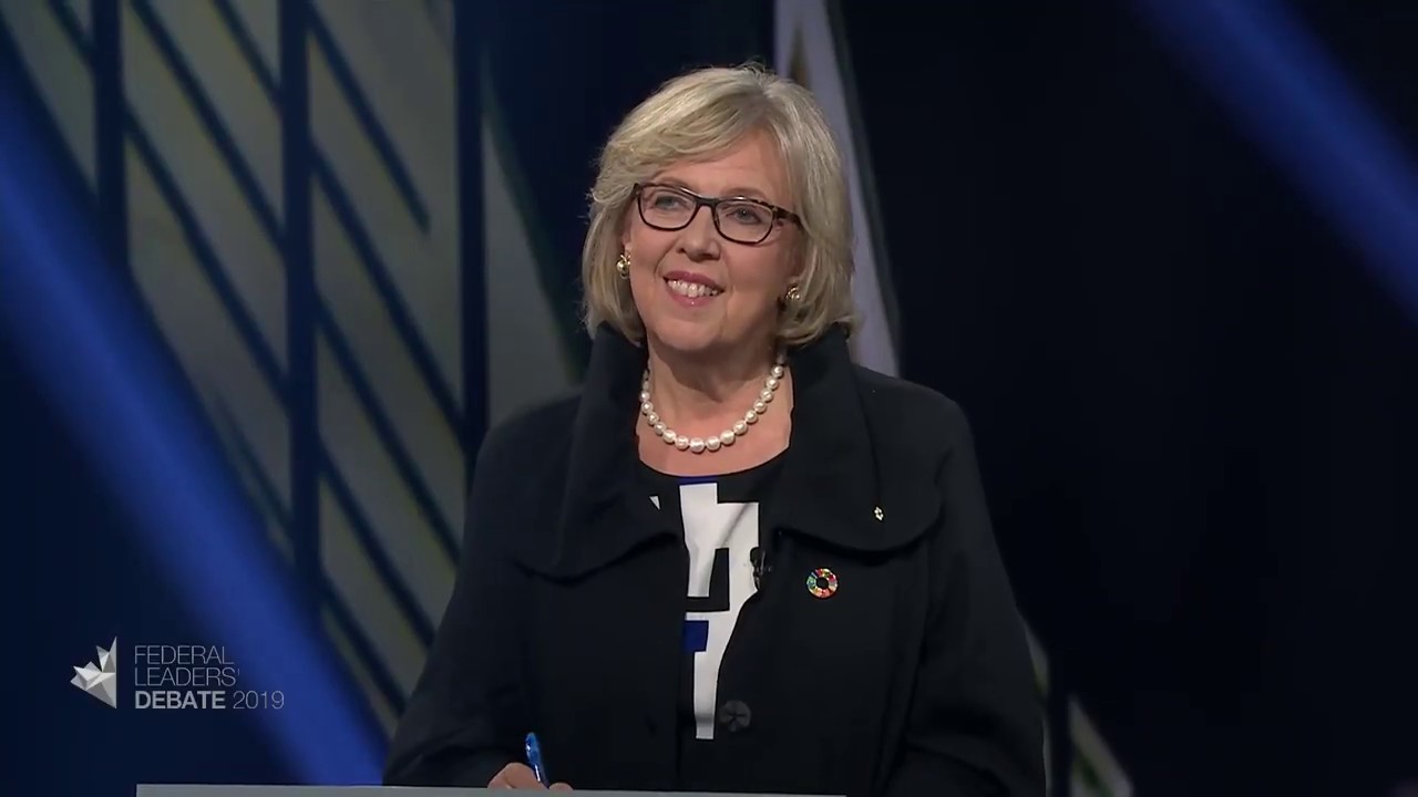 Elizabeth May answers a question about household debt