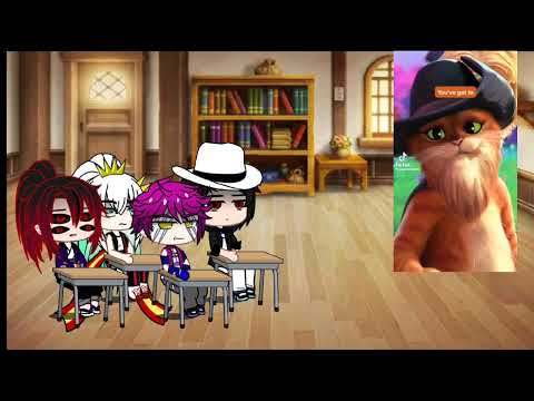 Реакция Uppermoon и Muzan на Кота в сапогах из «Кот в сапогах: Последнее желание» | Gacha Life An...