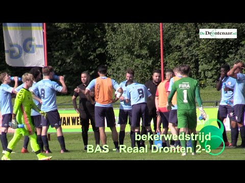Bekerwedstrijd BAS Voetbal - Reaal Dronten 2-3