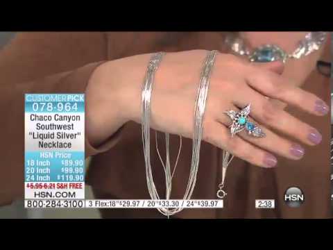 Chaco Canyon Southwest "Liquid Silver" 24" Necklace