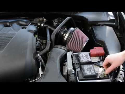 K&N cold air intake installation on 2014 Nissan Maxima