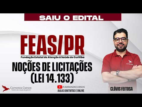 FEAS-PR Competition | Bidding Law 14.133 | Essential Concepts for the Exam