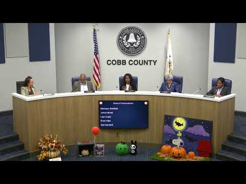 Cobb County Board of Commissioners Work Session - 10/28/25