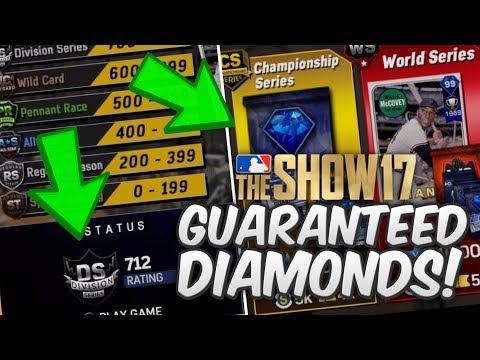 14-0 RUN! 94-99 DIAMOND PACKS! | MLB THE SHOW 17 DIAMOND DYNASTY