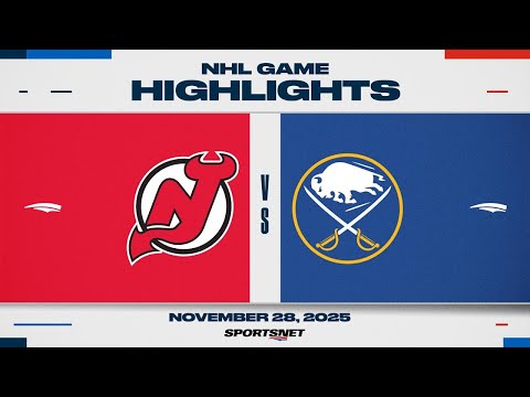 NHL Highlights | Devils vs. Sabres - November 28, 2025