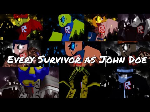 Roblox Forsaken John Doe Yourself skin as every survivor (READ DESC)