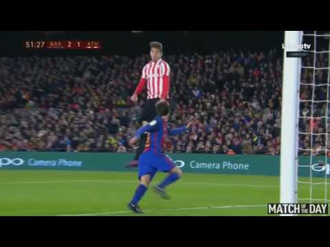 Enric Saborit Header Goal   Barcelona vs Athletic Bilbao أهداف برشلونة و اتليتيك بلباو 1- 3-