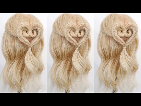How To Twisted Heart Hairstyle For Beginners - Perfect...
