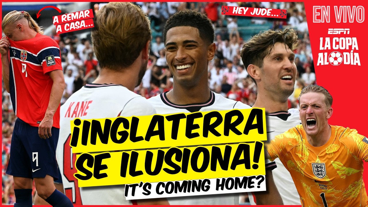 BELLINGHAM manda a HAALAND y NORUEGA a REMAR a CASA, Inglaterra sigue en el Mundial | La Copa al Día
