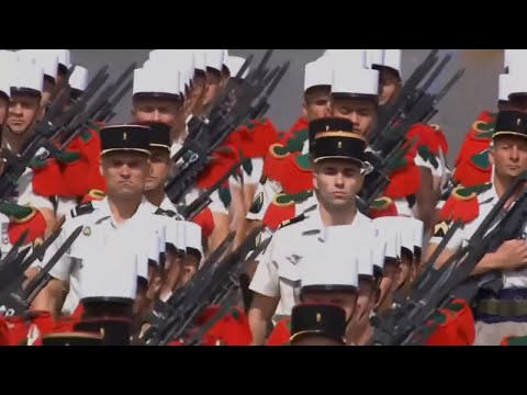 Légion étrangère  2 French Foreign Legion on parade.