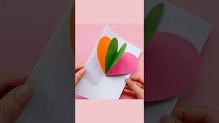 💖 How to Make a 3D Heart Pop-Up Card | Easy DIY Craft for Kids