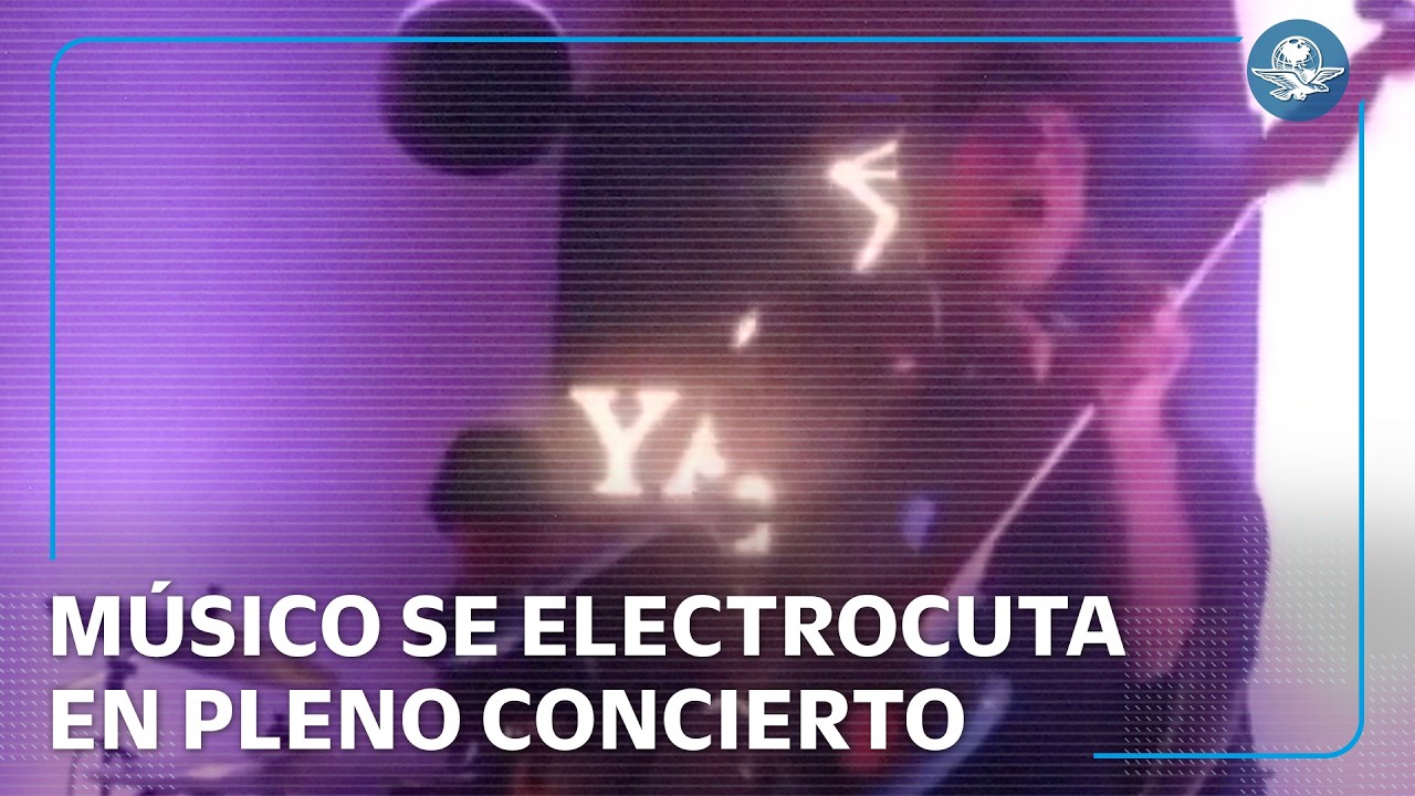 Una verdadera descarga de rock; músico se electrocuta durante concierto