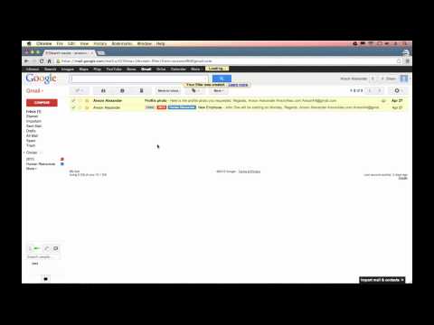 Gmail Tutorial 2013 - Creating Email Filters (Part 4) Video