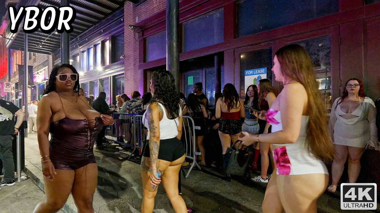 Immersive street-level walking tour through Tampa Ybor City, United States, showcasing authentic urban landscapes, local architecture, and the vibrant atmosphere of the city's neighborhoods