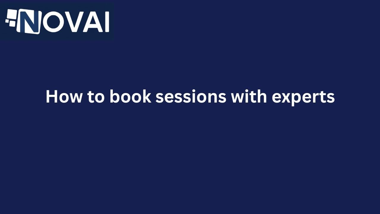 Expert sessions demo video