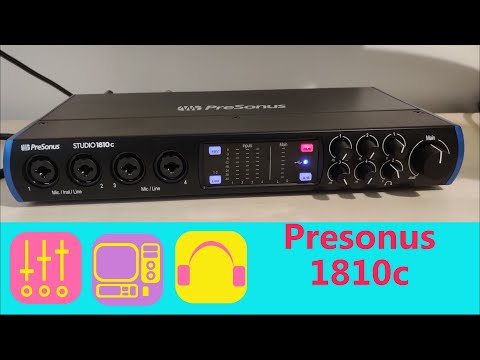 Immagine PreSonus Studio 1810C 18x8 USB-C Audio / MIDI Interface 2019 - Present - Black - 15