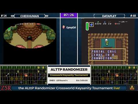 ALttPR Crossworld Keysanity Tournament: LB Round 4 - Chexhuman vs. dataplet