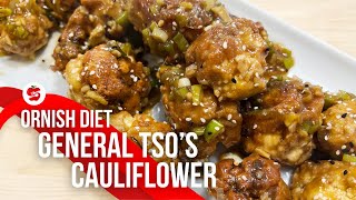Ornish Diet General Tso's Cauliflower | Low-Fat, Plant-Based Recipe!