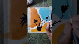 Viral boho art with posters colours #viral #shortsvideo #postercolour #trendingsong