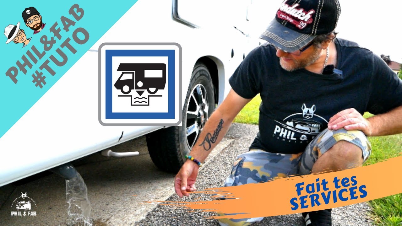 VIDANGE EAU GRISE CAMPING CAR