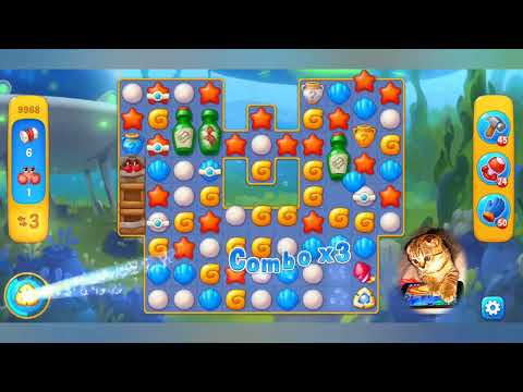 Fishdom 2022, no Boosters,   9968  level  -  прохождение без бустеров,   9968 уровень.