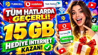 😱 15GB BEDAVA İNTERNET 2026! TÜM HATLARDA GEÇERLİ ✅