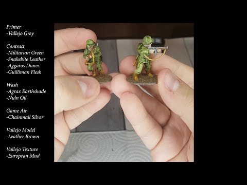 How to paint US Airborne with Contrast Paints