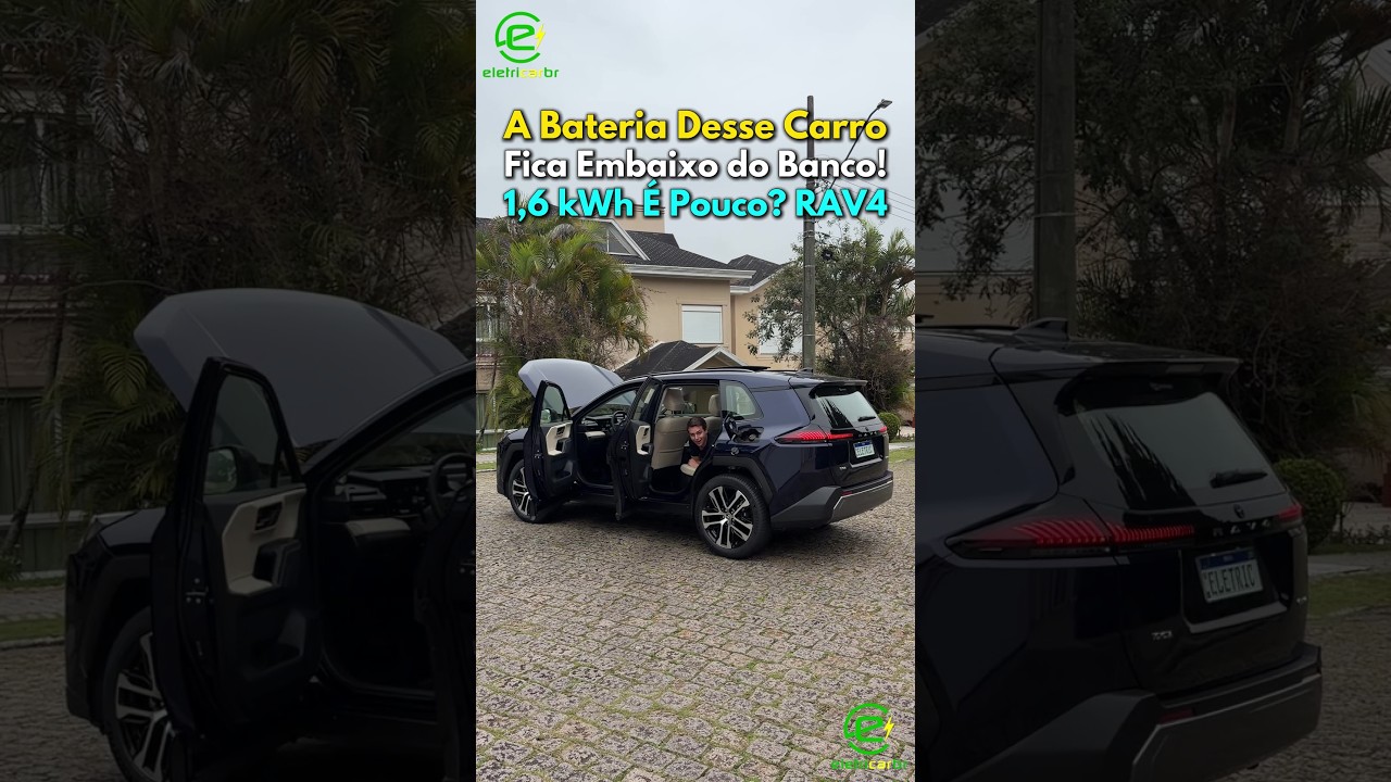 A Bateria Desse Carro Fica Embaixo do Banco! 1,6 kWh É Pouco? RAV4⚡