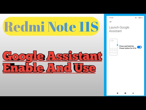 Redmi Note 11S || Power Button To Wake Google Assistant Feature