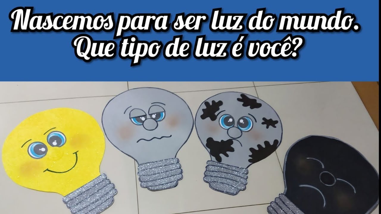 COMO FAZER O VISUAL DAS LÂMPADAS,  MATEUS 5.14 (VÓIS SOIS LUZ DO MUNDO)