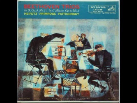 Beethoven: String Trio in G Major, Op.9, No.1 (Heifetz, Primrose, Piatigorsky)
