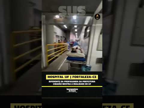 Crise e precariedade: Vídeo flagra superlotação de macas e problemas estruturais no IJF, Fortaleza