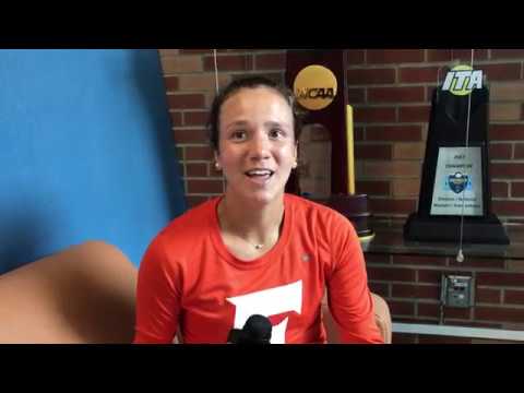 #Gator senior Anna Danilina, Postmatch vs. Texas A&M, 3/11/18