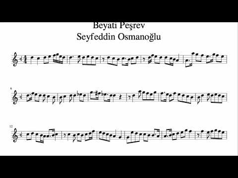 Seyfeddin Osmanoğlu Beyati Peşrevi - Dr.Ahmet Kutlay