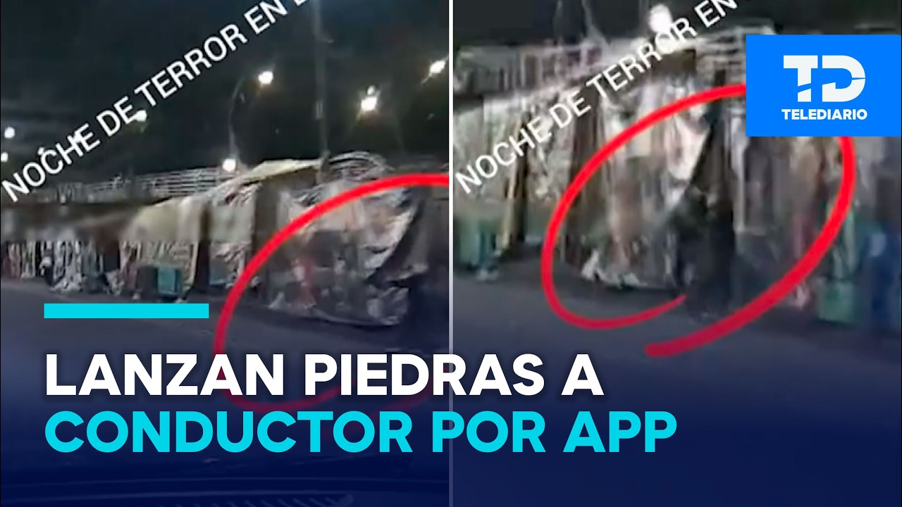 Lanzan piedras y botella de cerveza contra conductor de aplicación en CDMX