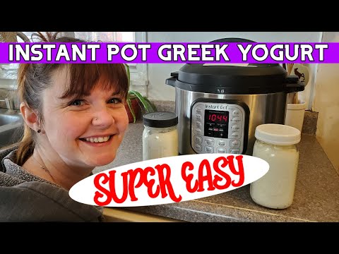 Instant Pot - Homemade NonFat / Fat Free Greek Yogurt - Only 2 Ingredients - SUPER EASY #instantpot