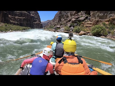 Lava Falls run in Dory boat 4K - Grand Canyon National Park - OARS Adventures