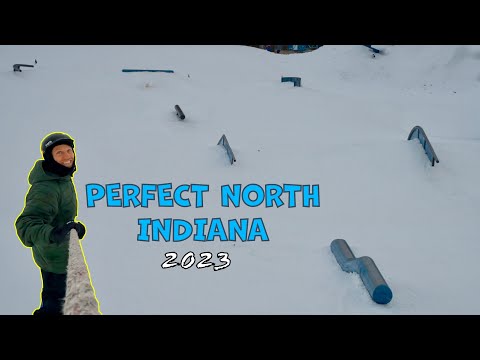 Snowboarding PERFECT NORTH SLOPES in INDIANA 2023 For The DREAM!!