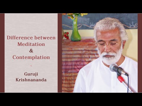 Difference between Meditation and Contemplation