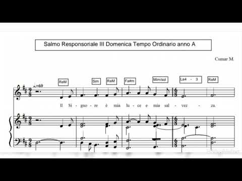 Il Signore è mia luce e mia salvezza. Salmo Resp. III Domenica del Tempo Ordinario anno A.
