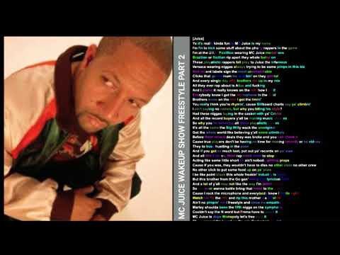 MC juice on The Wakeup Show Freestyle- Rhymes Highlighted (Part 2)