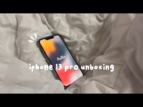 iphone 13 pro unboxing [ alpine green 🌿🍵🌱✨] | accessories +  camera test