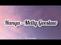 Hanya - Melly Goeslaw Lirik Lagu | Musik Video Lyrics #hanya #mellygoeslaw