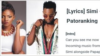 Download lagu SIMI FT PATORANKING - JERICHO LYRICS PERFECT LYRICS (PL) mp3 Download lagu SIMI FT PATORANKING - JERICHO LYRICS PERFECT LYRICS (PL) mp3