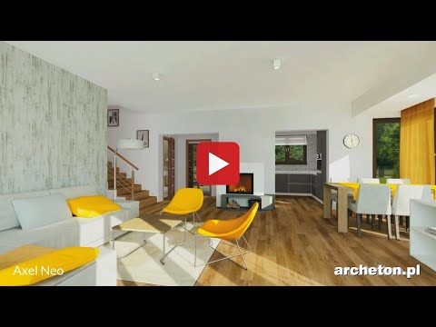 Projekt domu AXEL NEO, 196,9 m2, wirtualny spacer - archeton.pl