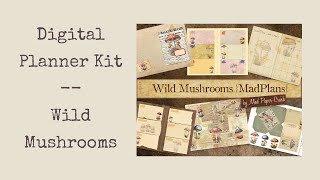 MadPlans Fall Planner Kit - Wild Mushrooms