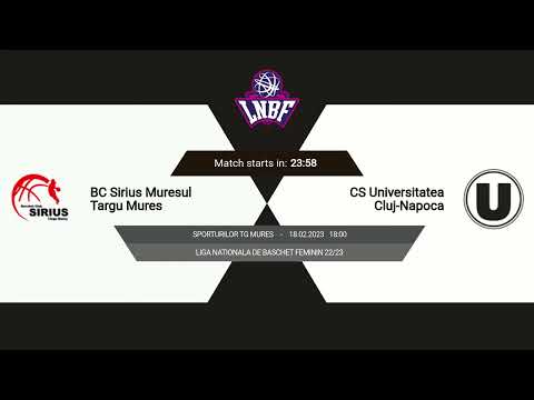 LNBF 2022-2023: Sirius Mureșul Târgu Mureș - Universitatea Cluj-Napoca
