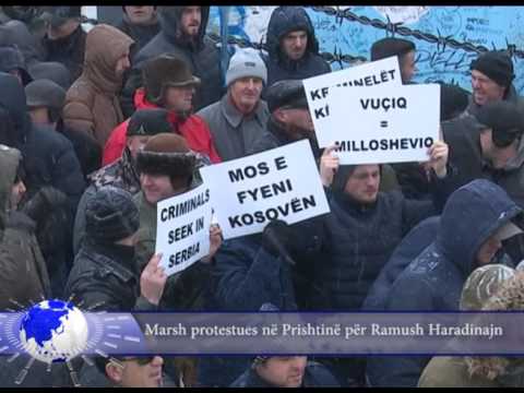 Marsh protestues në Prishtinë për Ramush Haradinajn